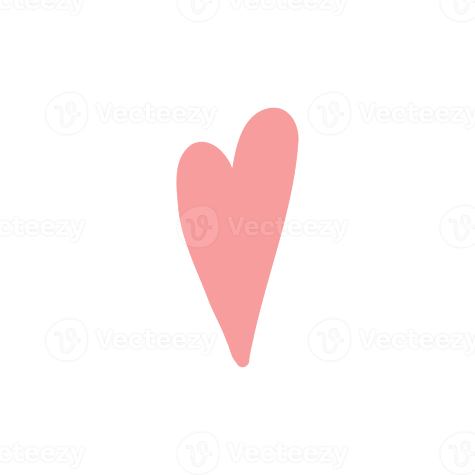 Valentinstag-Herz-Doodle png