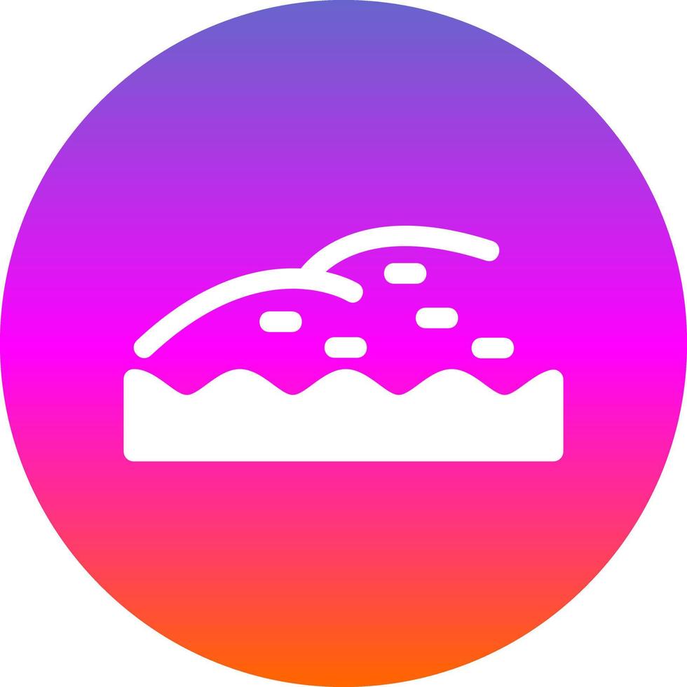 Shore Landscape Glyph Icon vector