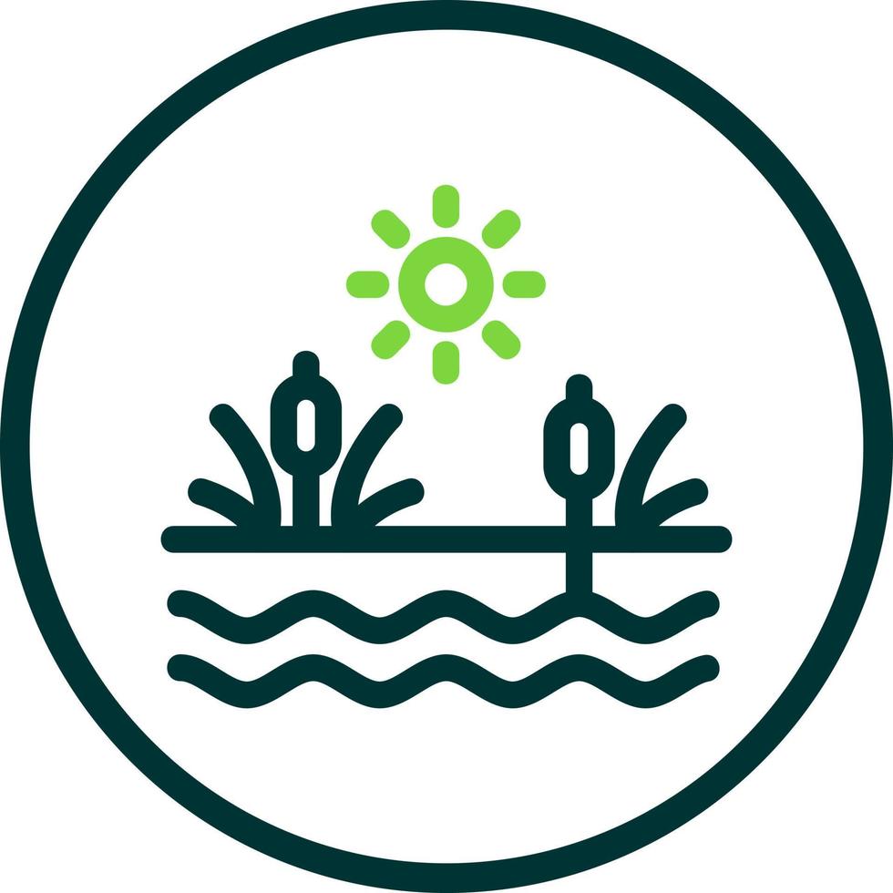 Swamp Glyph Icon vector