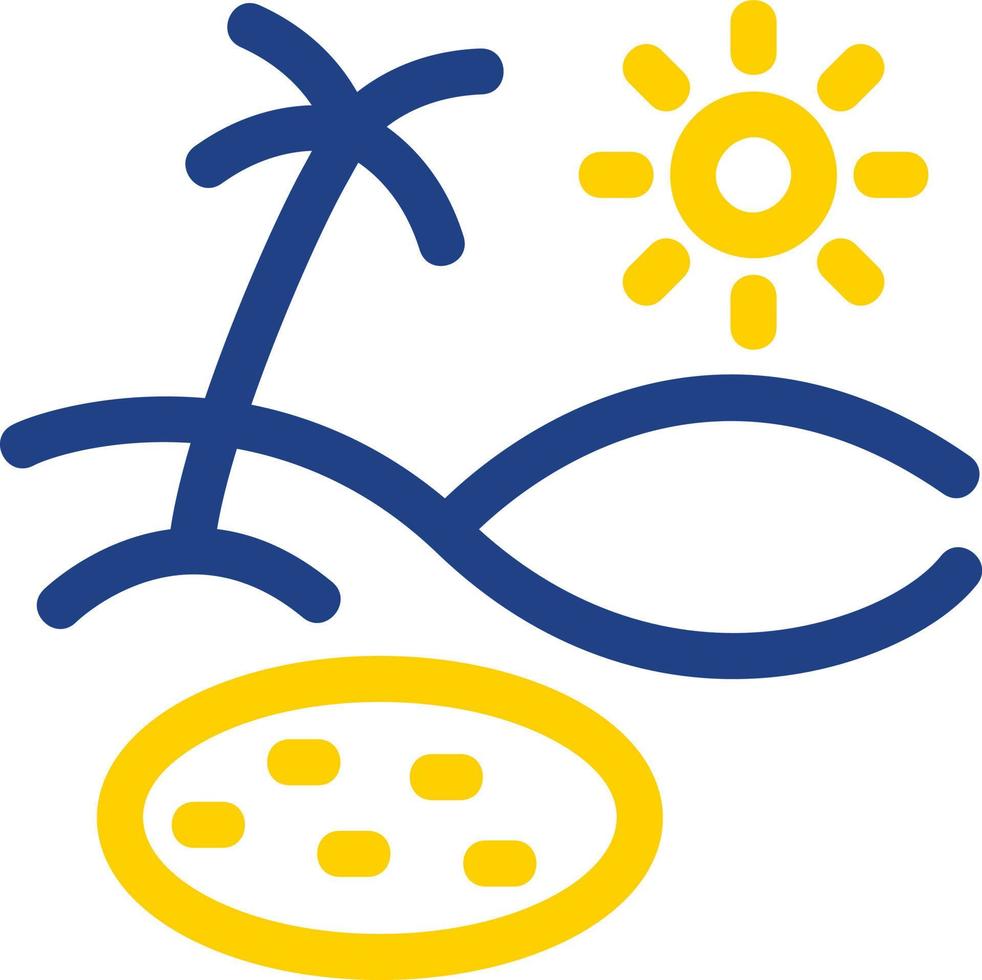 Oasis Glyph Icon vector