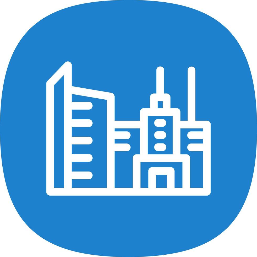 Cityscape Glyph Icon vector