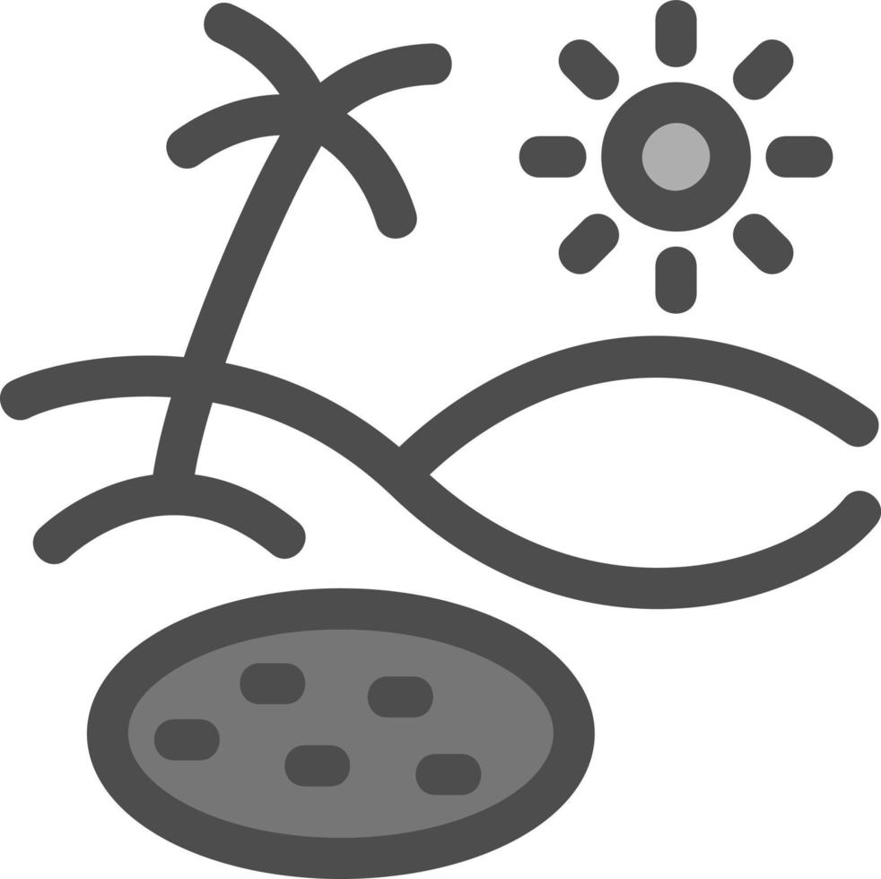 Oasis Glyph Icon vector