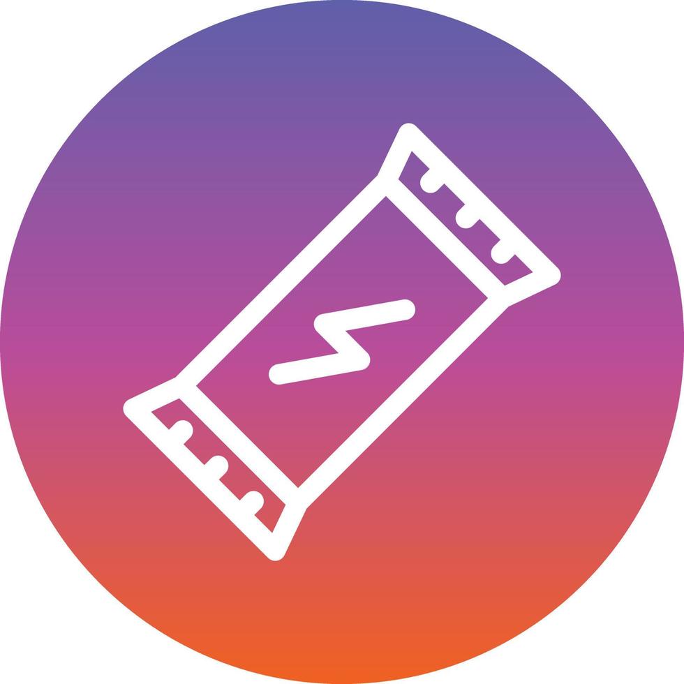 Energy Bar Line Vector Icon Design