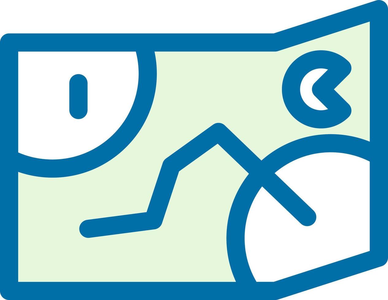 Game Map Line Vector Icon Design