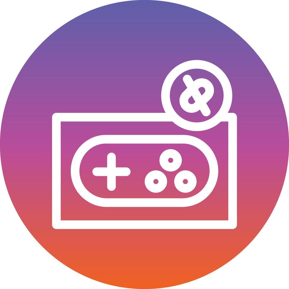 Game Disconnect Line Vector Icon Design