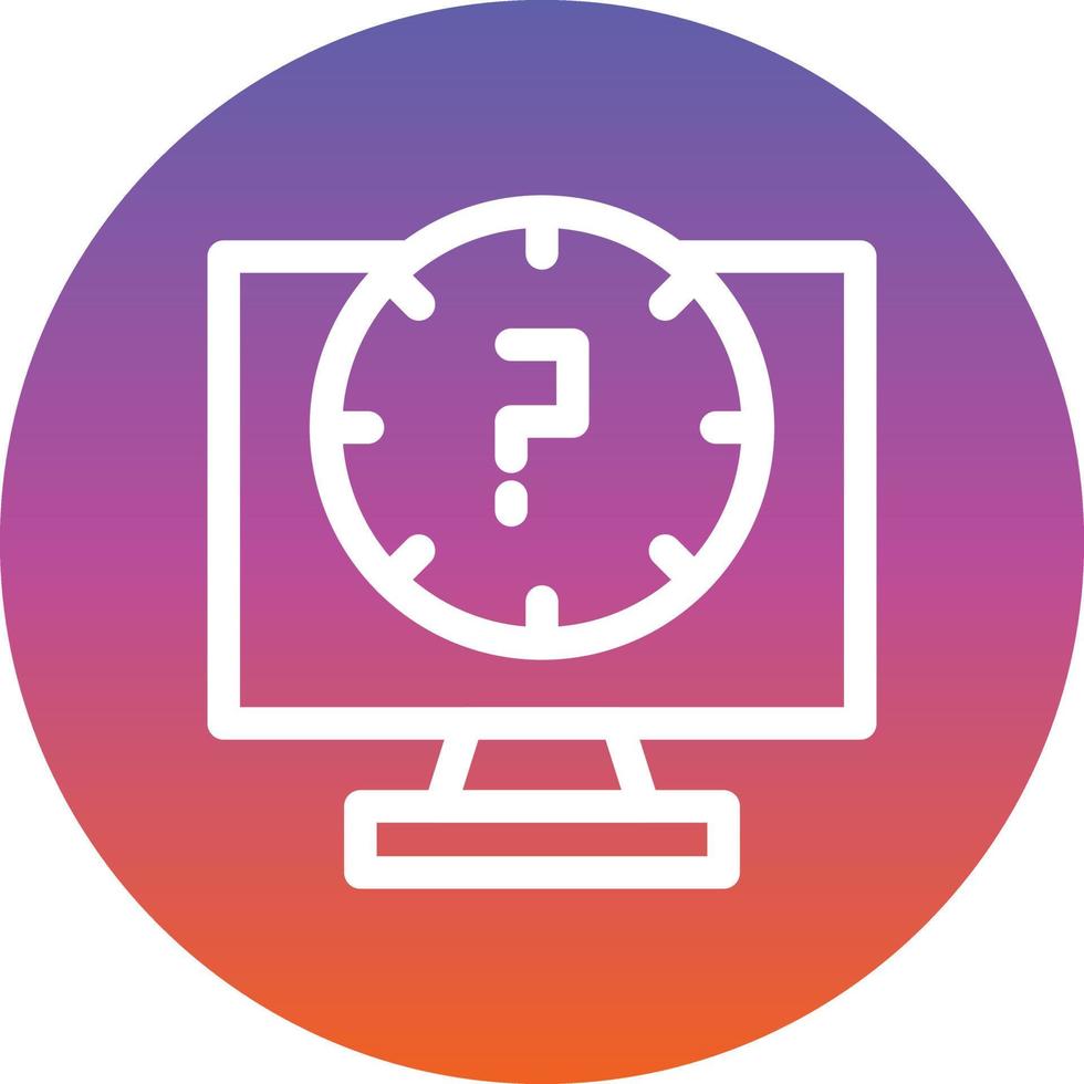 Lag Line Vector Icon Design