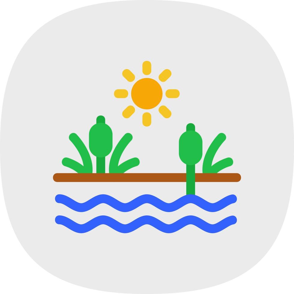 Swamp Glyph Icon vector
