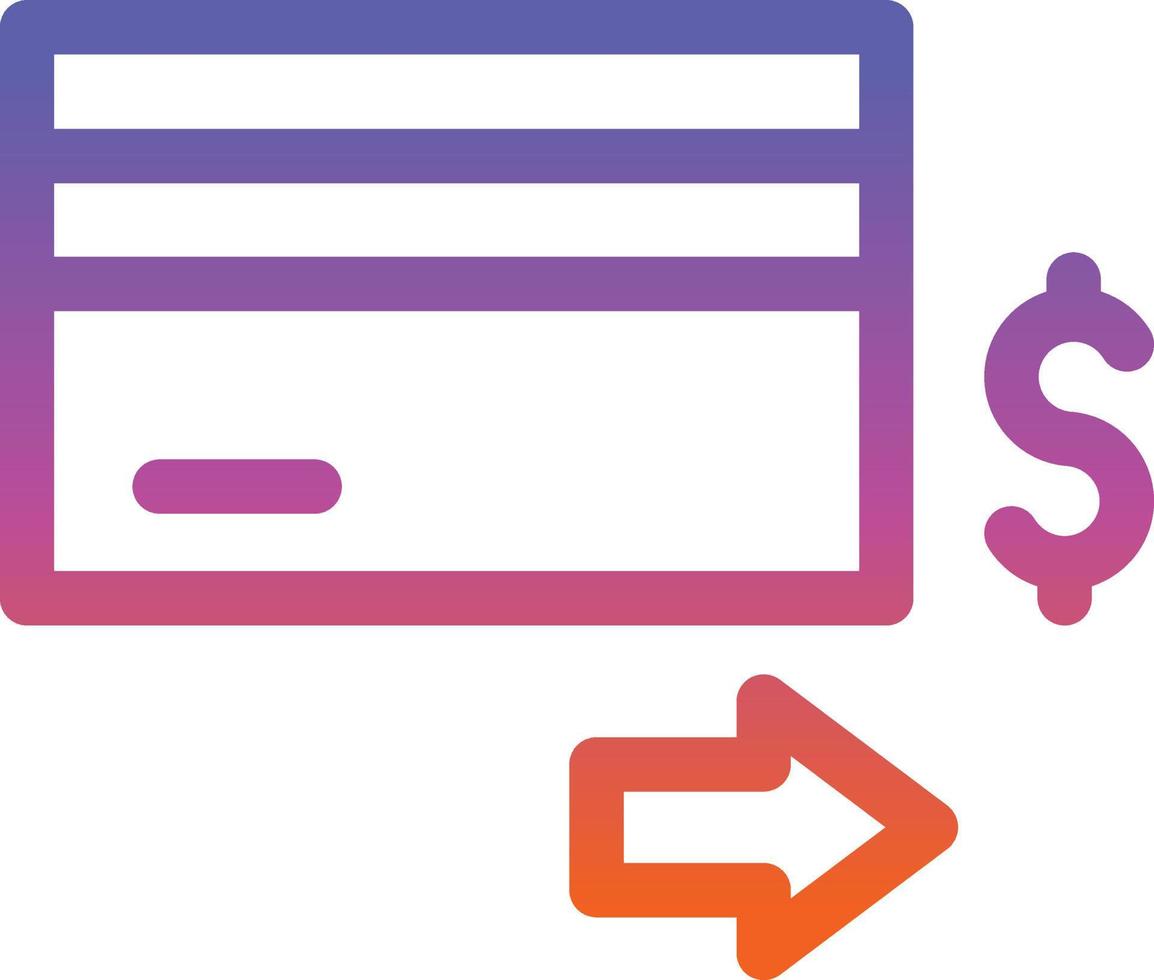 Credit Card Payment Line Vector Icon Design