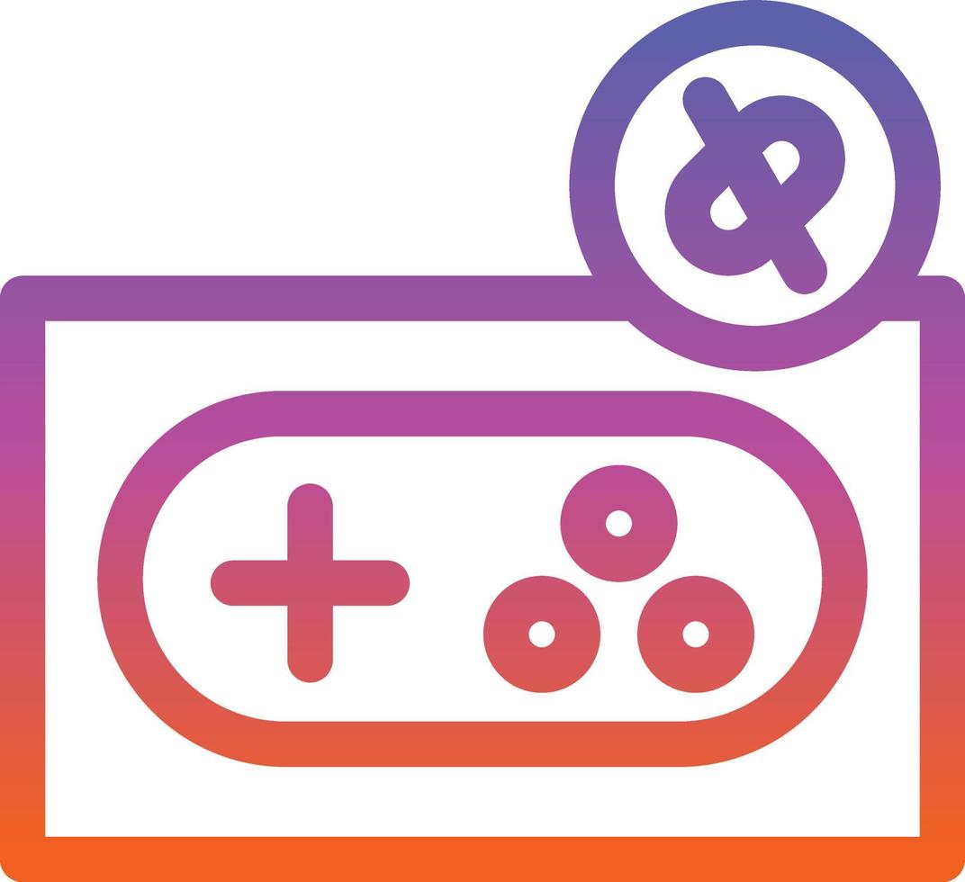 Game Disconnect Line Vector Icon Design