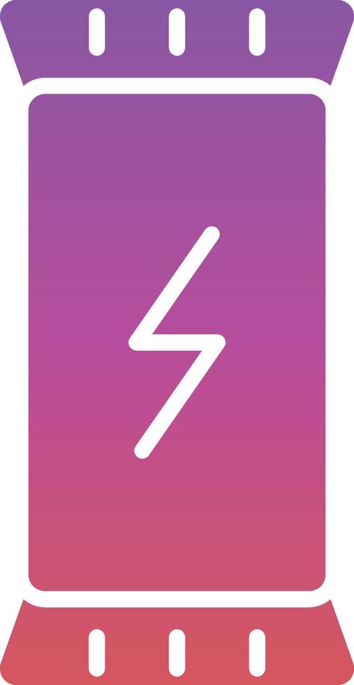 Energy Bar Line Vector Icon Design