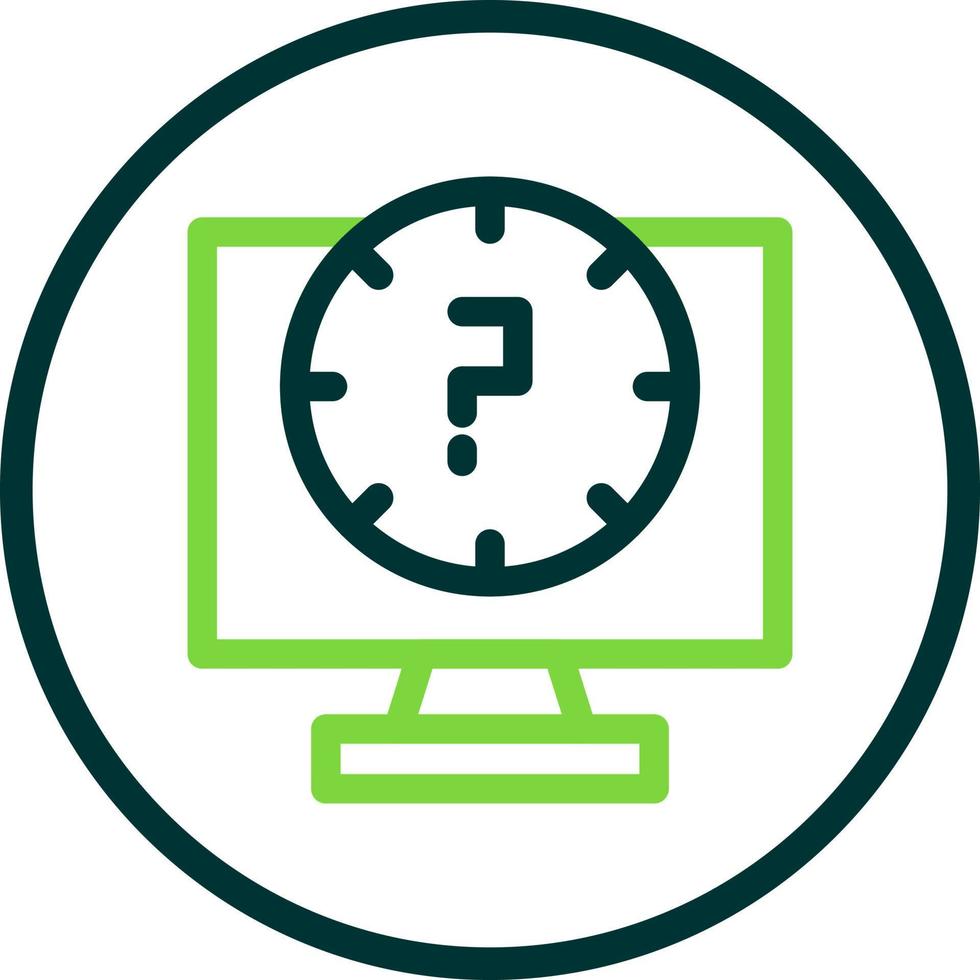 Lag Line Vector Icon Design