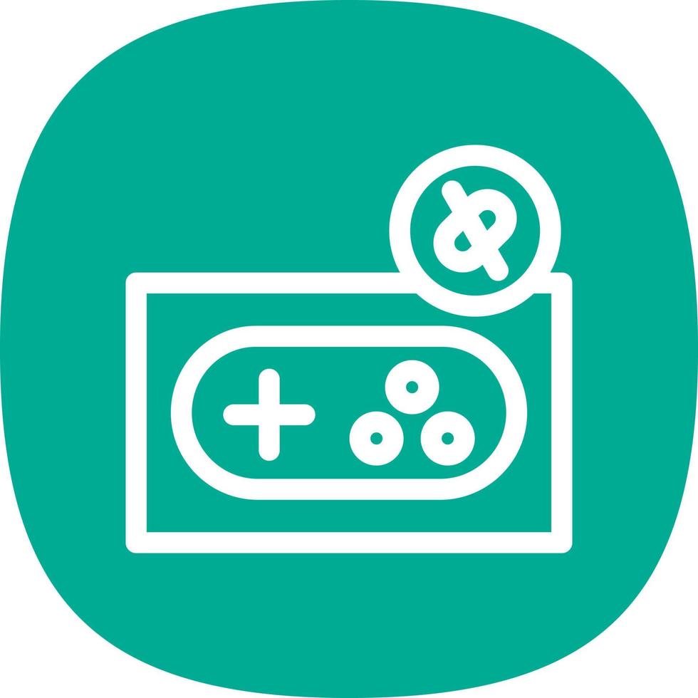 Game Disconnect Line Vector Icon Design