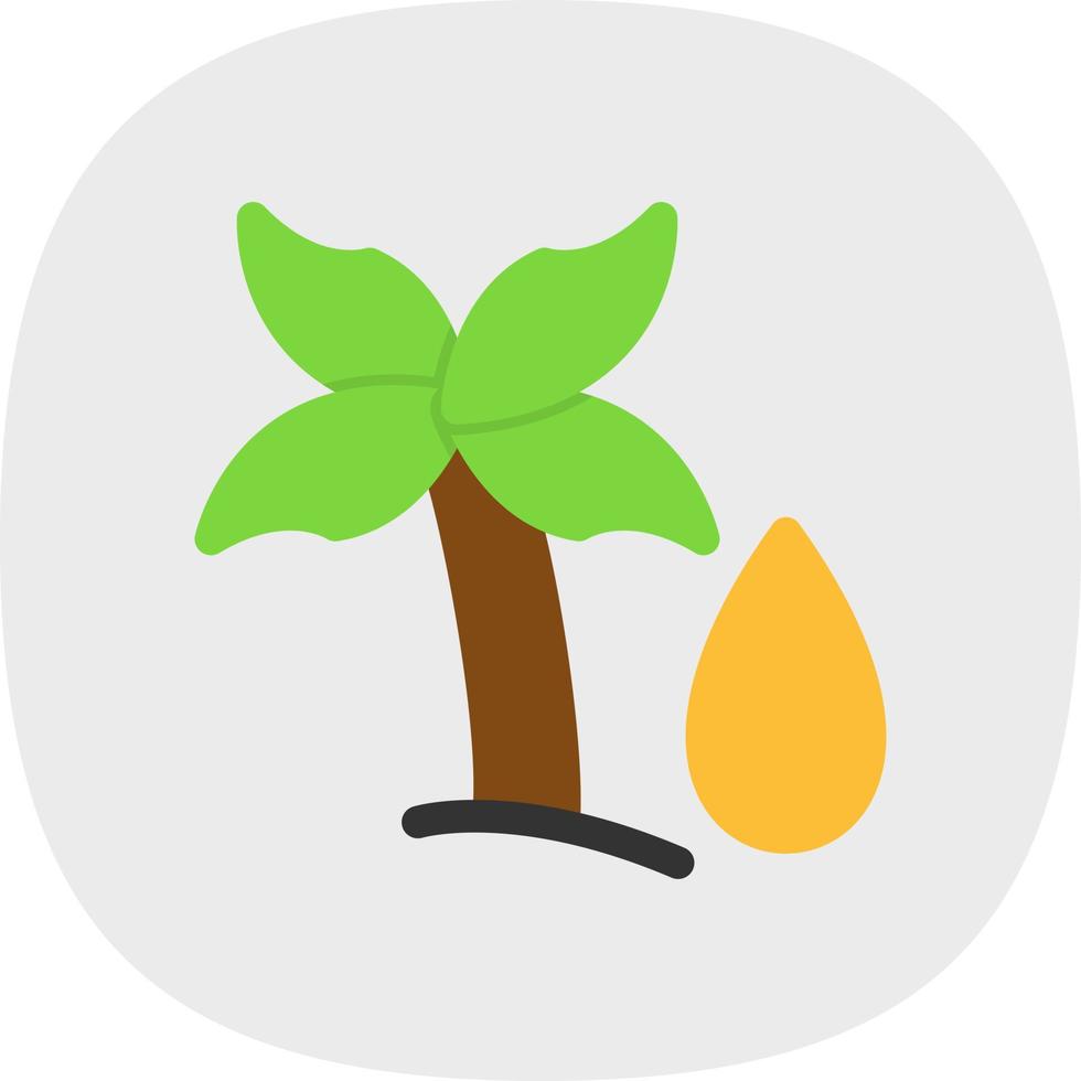 Palm Oil Vector Icon Design