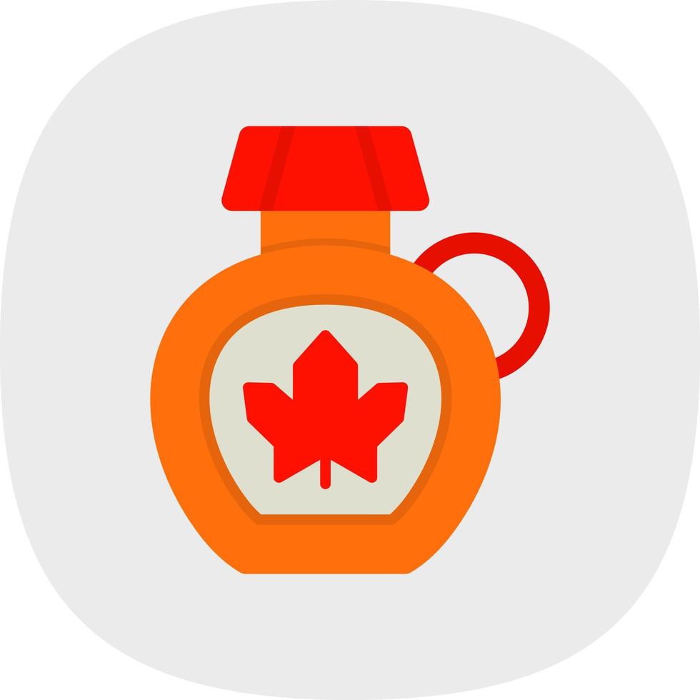 Maple Syrup Vector Icon Design