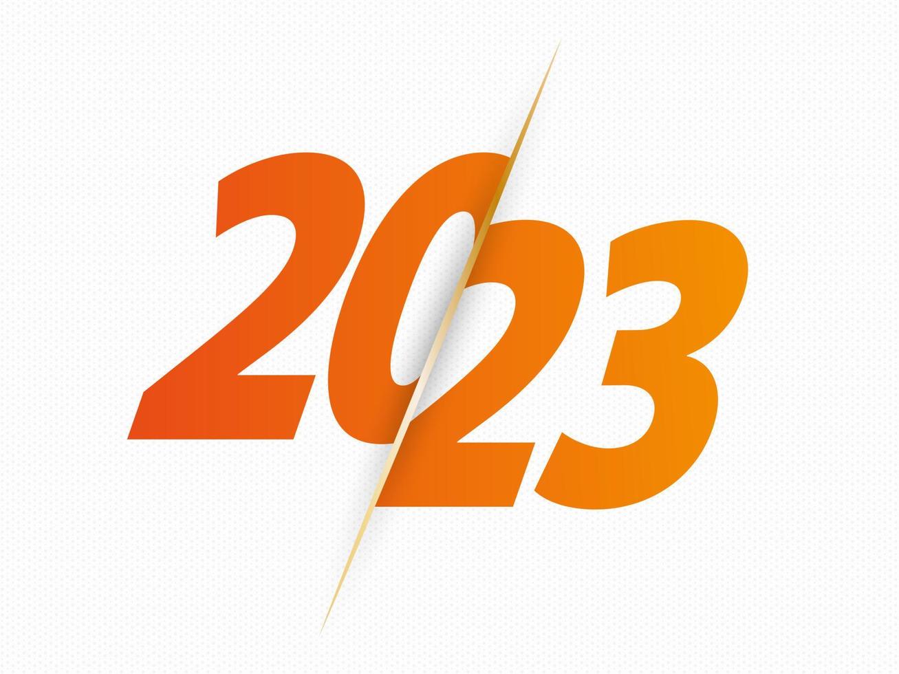 2023 sign for new year. vector