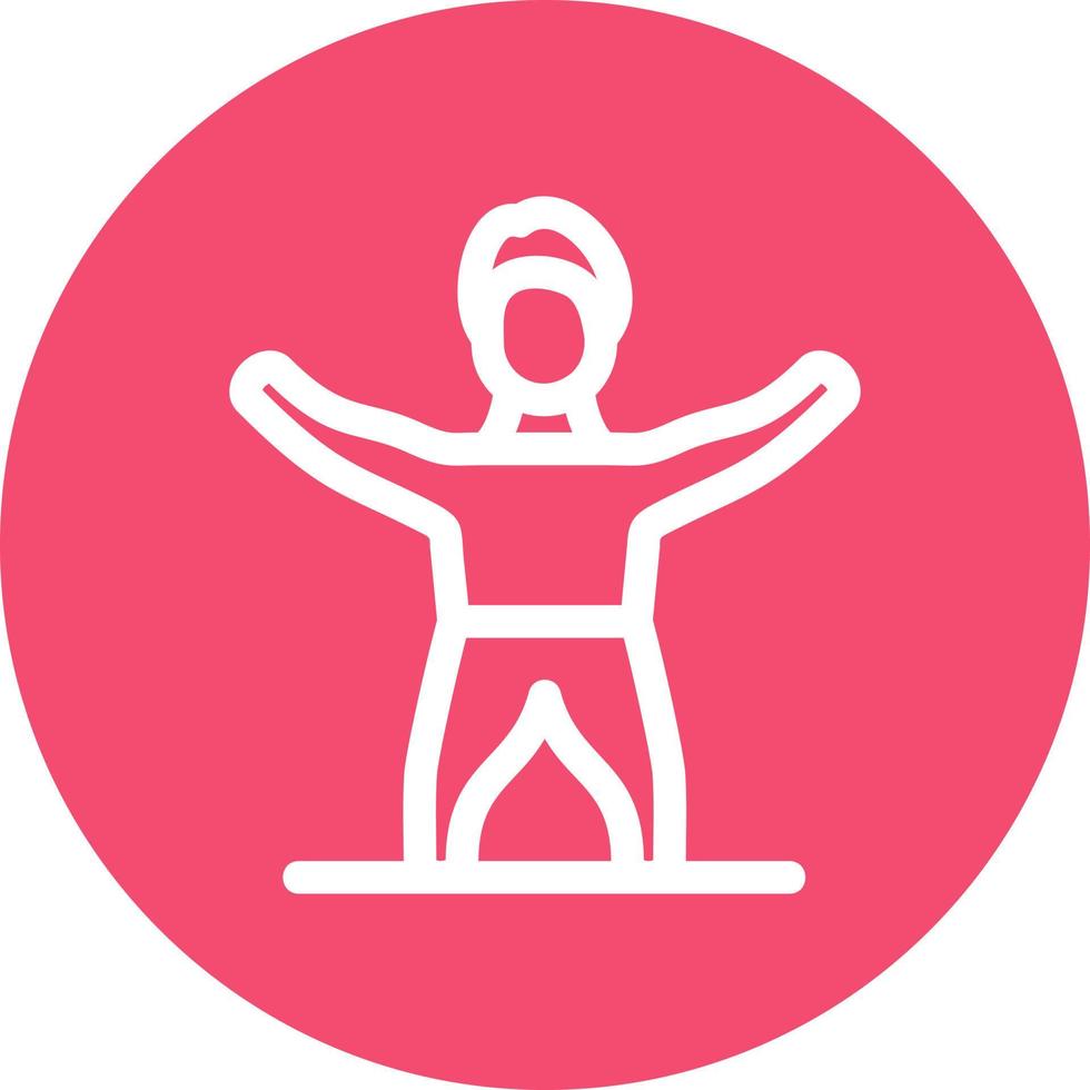 Gym Stretch Vector Icon Design