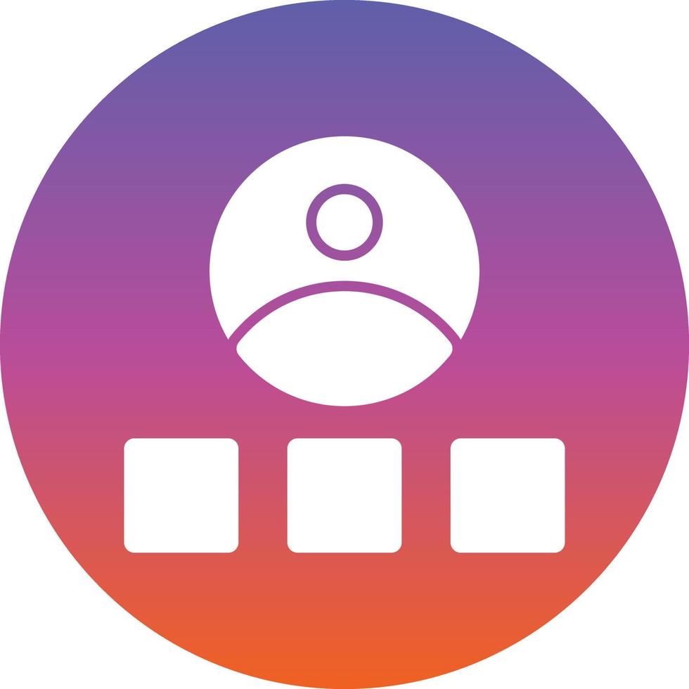Game Login Line Vector Icon Design