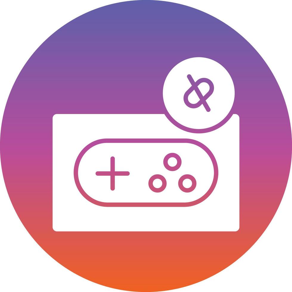 Game Disconnect Line Vector Icon Design
