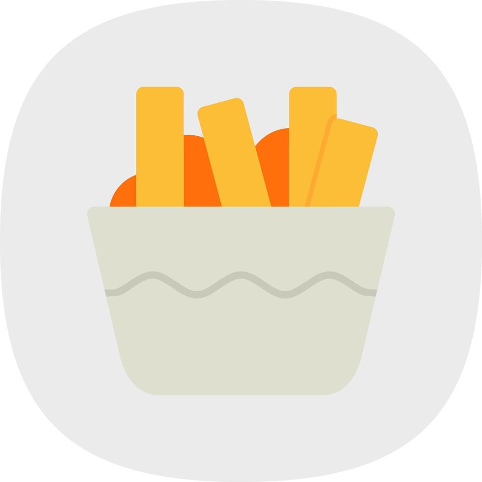 Poutine Vector Icon Design