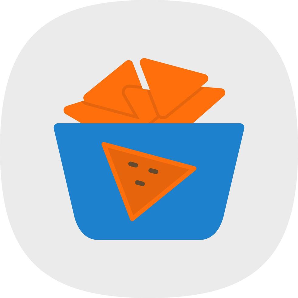 Nachos Vector Icon Design