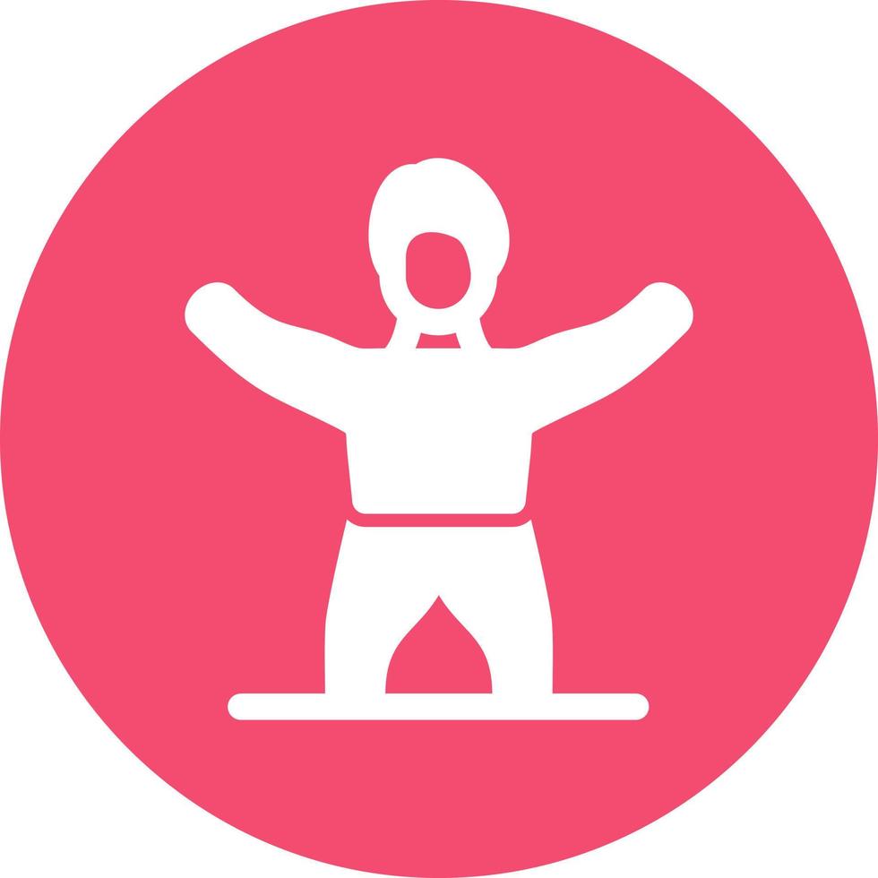 Gym Stretch Vector Icon Design