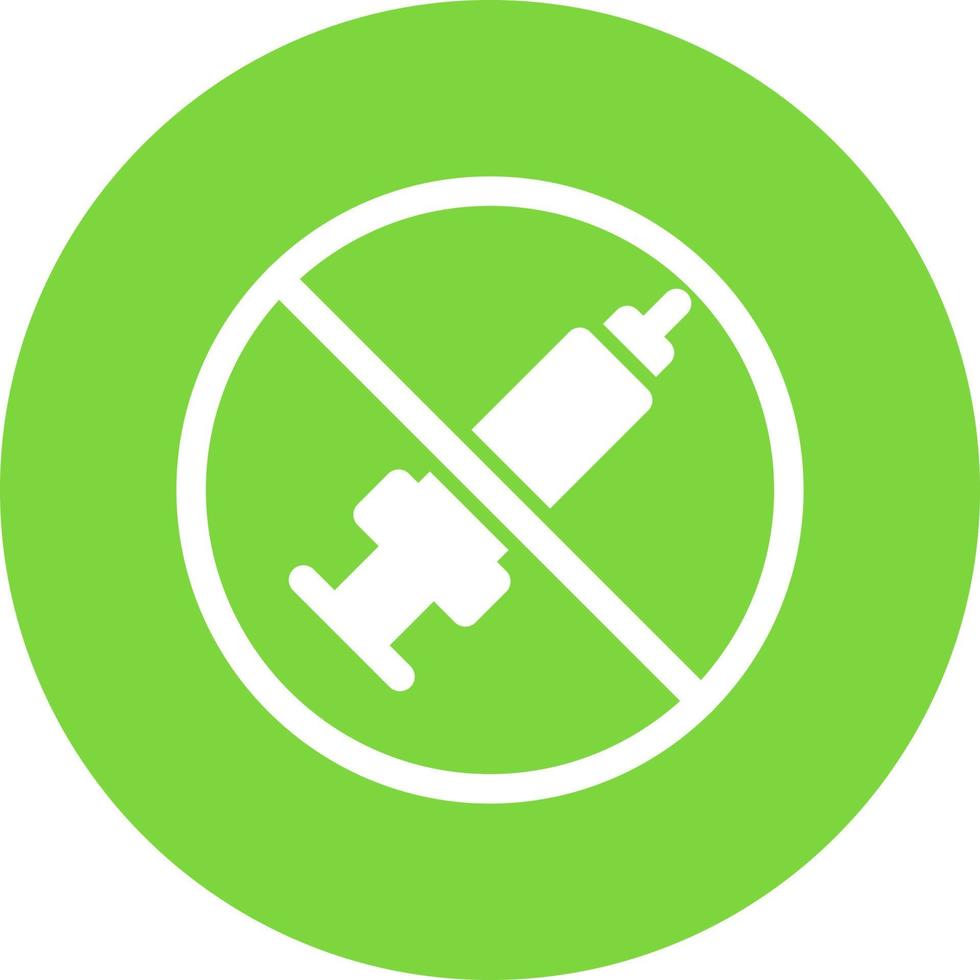 No Steroids Vector Icon Design