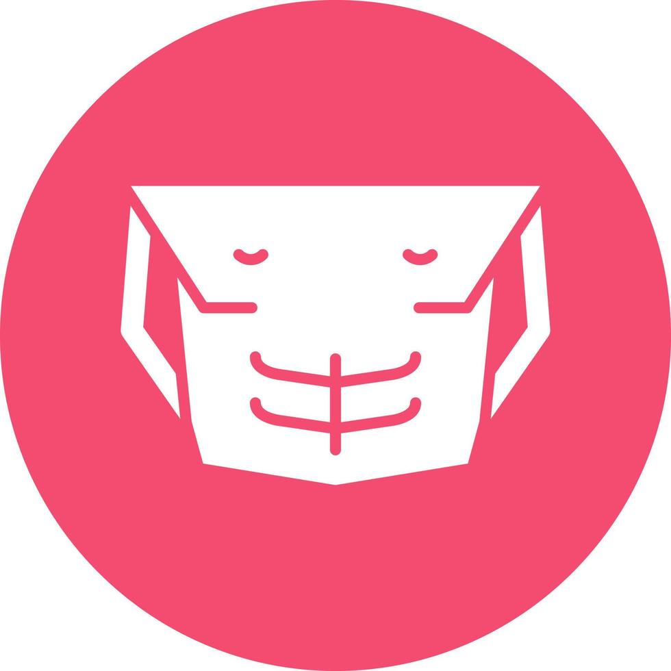 Chest Muscle Vector Icon Design