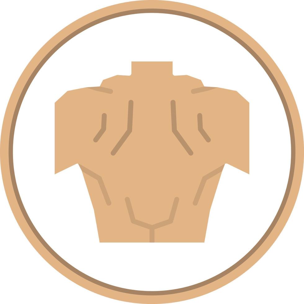 Back Muscle Vector Icon Design
