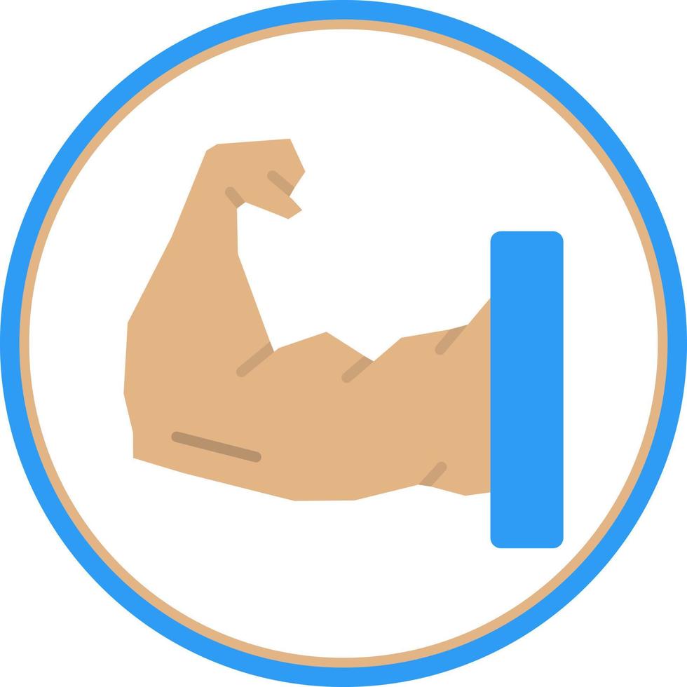 Arm Muscle Vector Icon Design