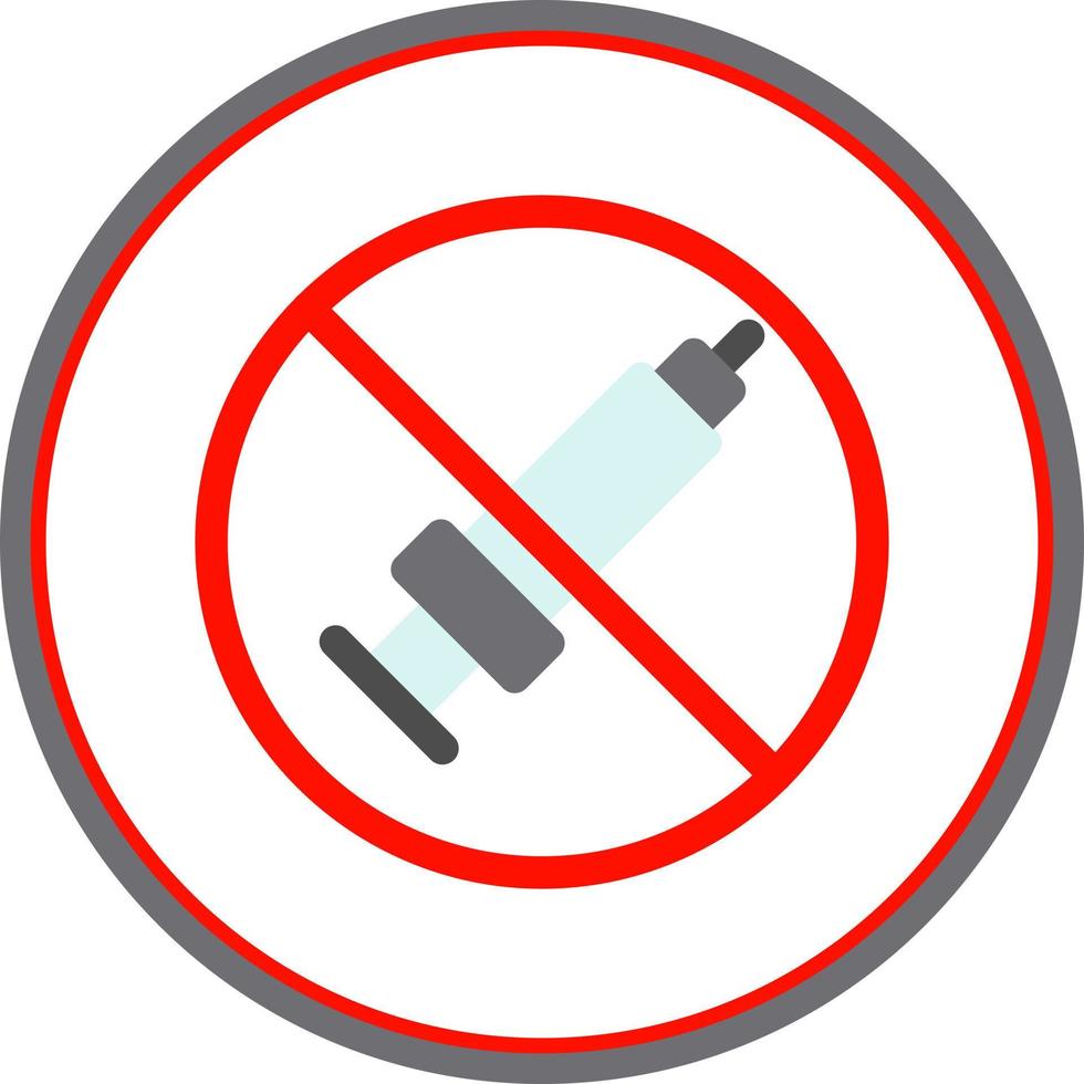 No Steroids Vector Icon Design