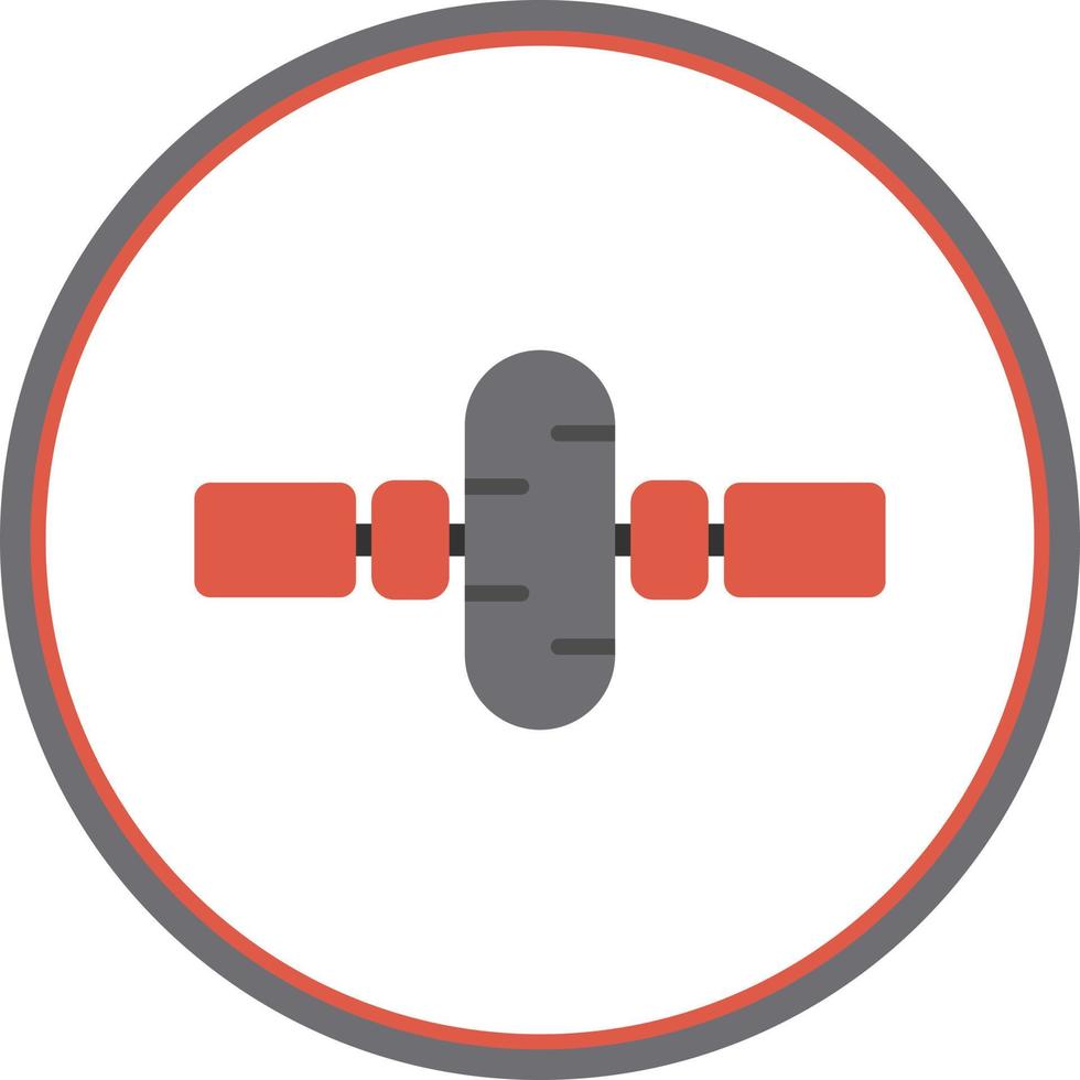 Gym Wheel Vector Icon Design