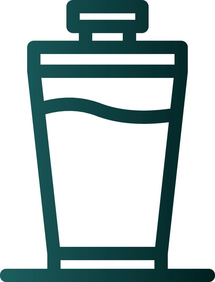 Protein Shake Vector Icon Design