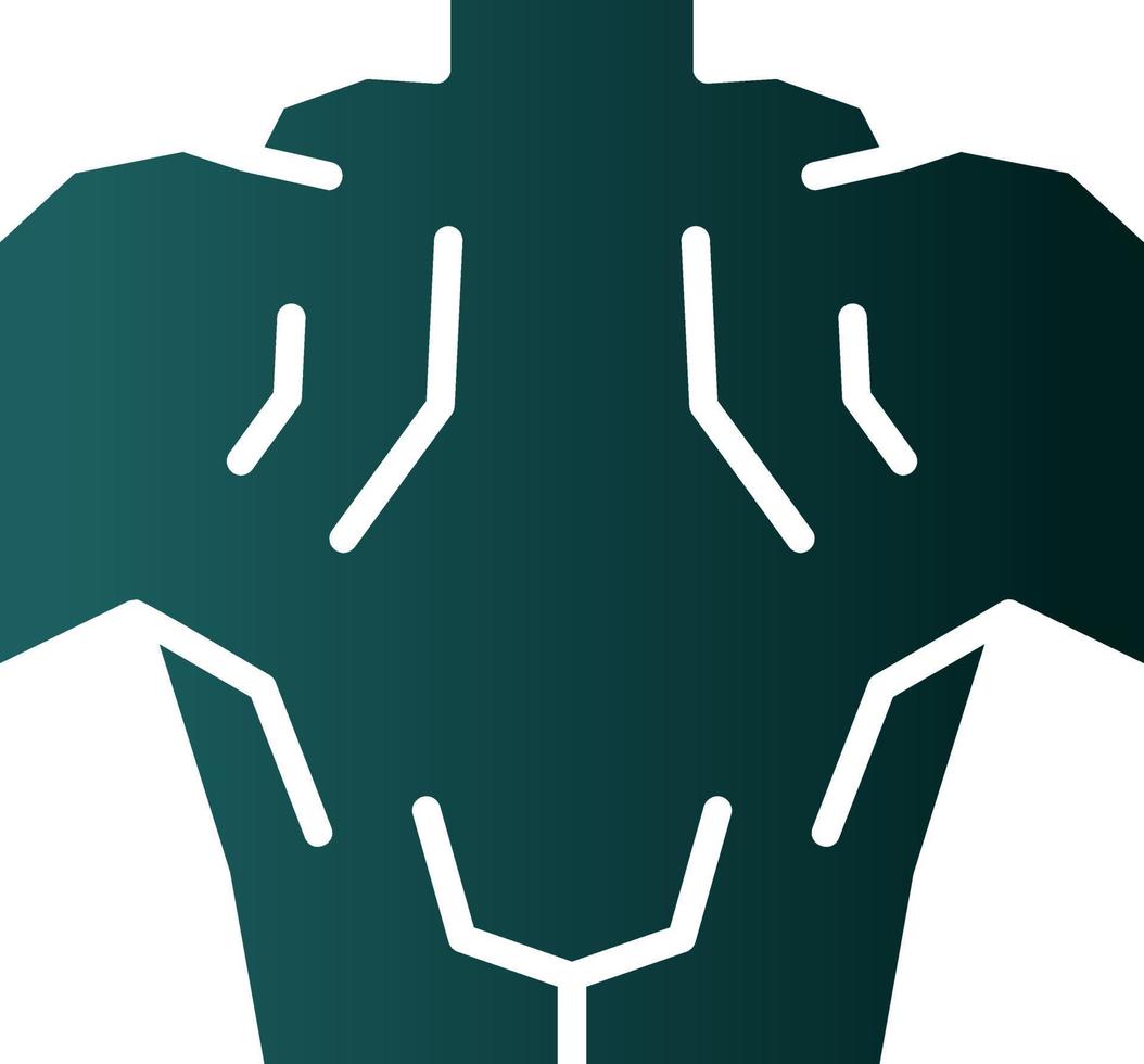 Back Muscle Vector Icon Design