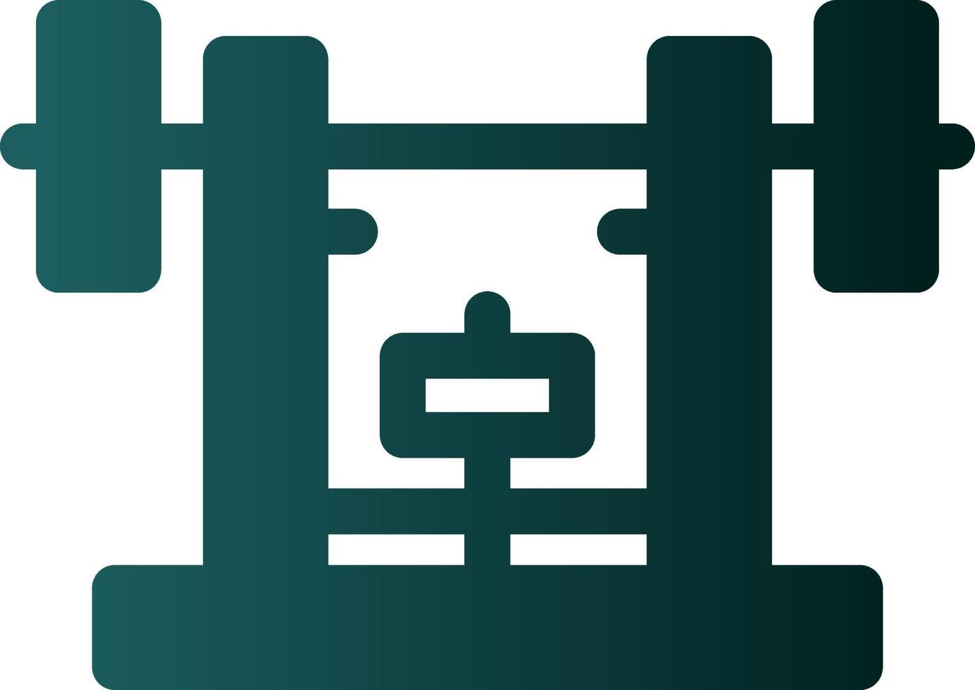 Bench Press Vector Icon Design