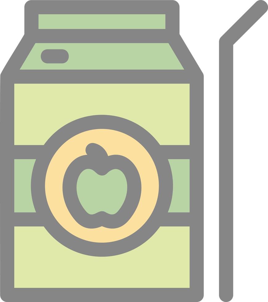 Apple Juice Vector Icon Design