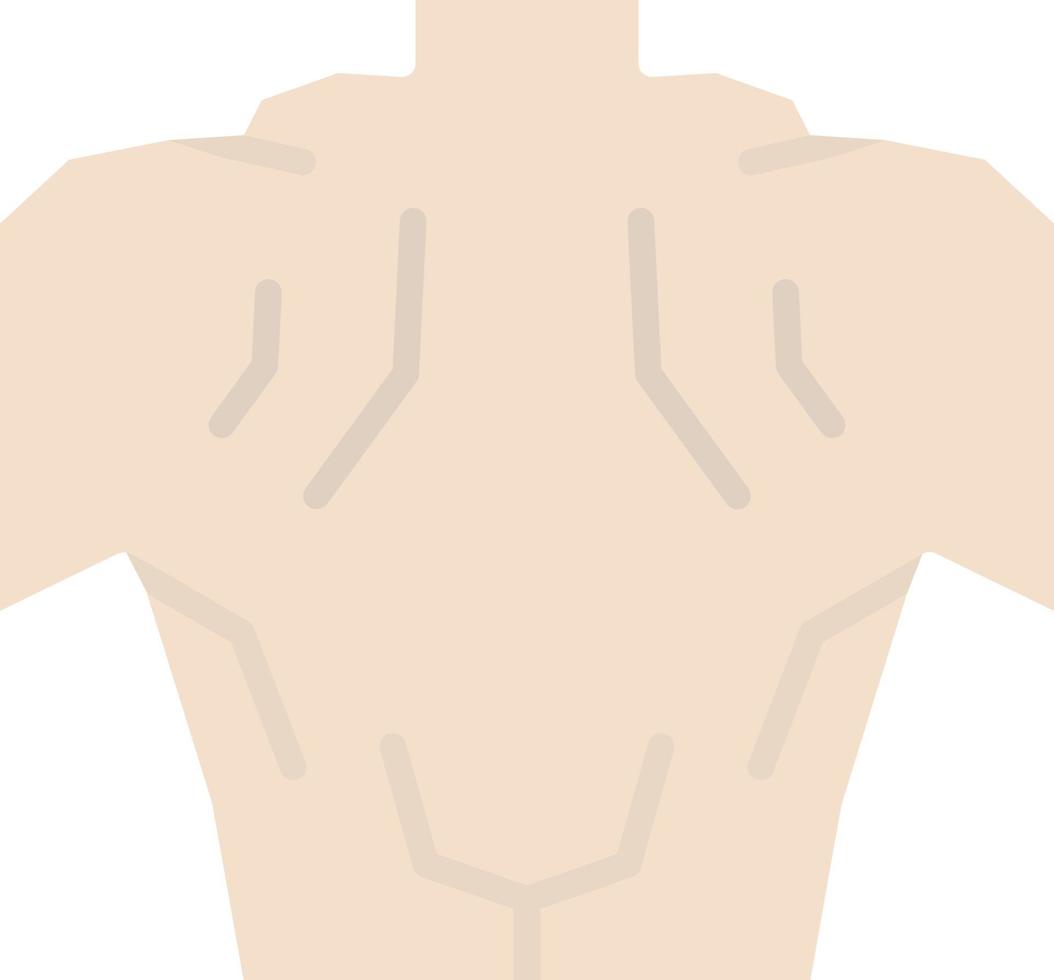 Back Muscle Vector Icon Design