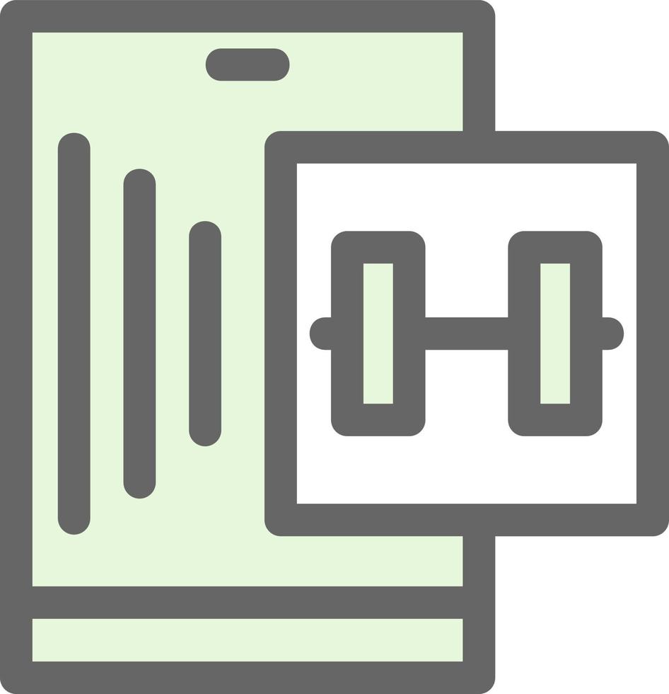Gym App Vector Icon Design