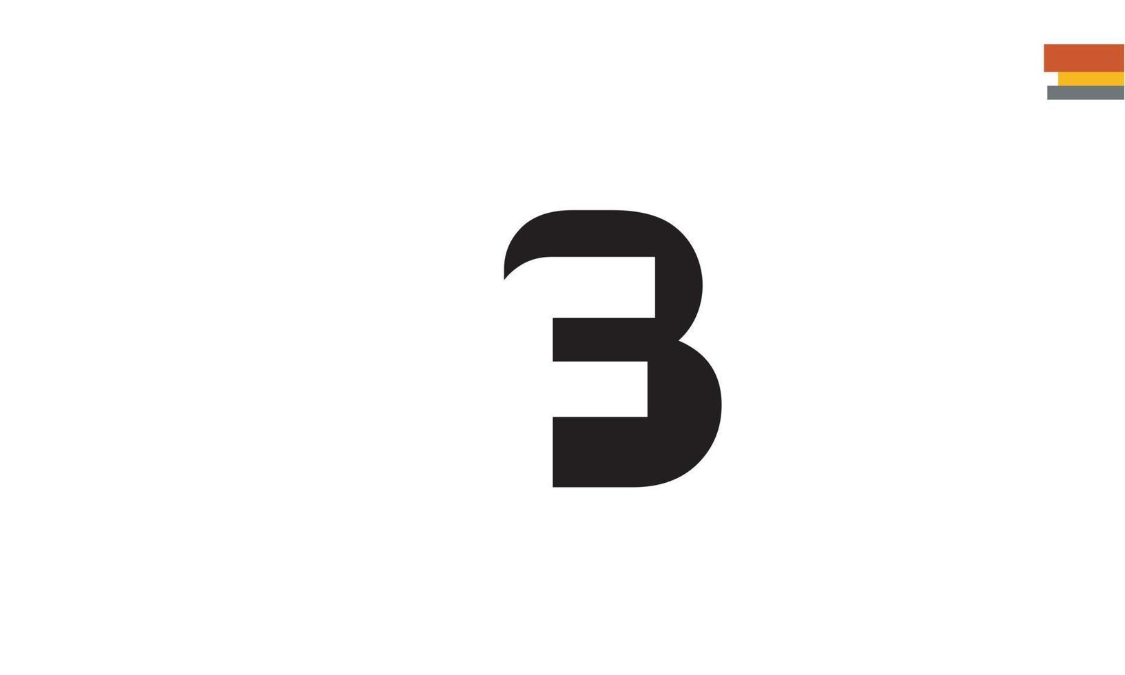 Alphabet letters Initials Monogram logo FB, BF, F and B vector