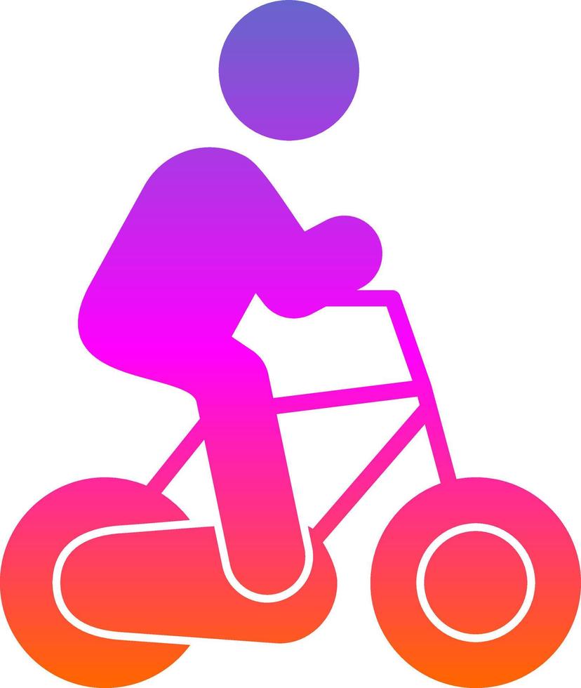 Cycling Person Vector Icon Design