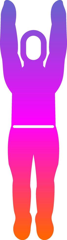 Mountain Pose Upward Vector Icon Design