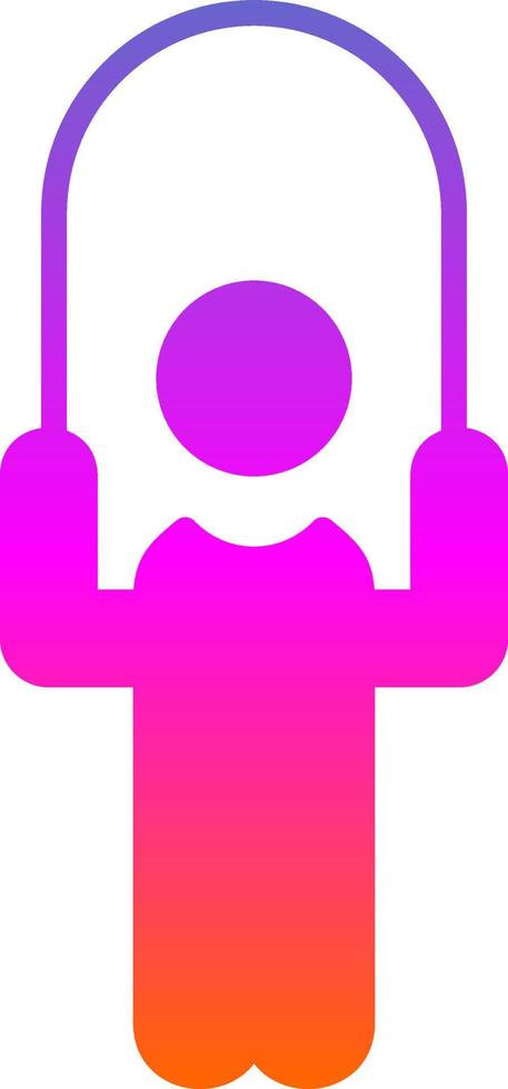 Person skipping rope Vector Icon Design