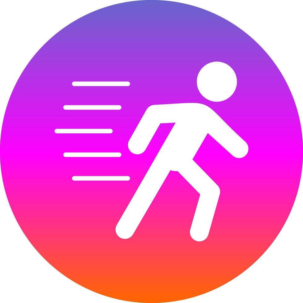 diseño de icono de vector de persona corriendo