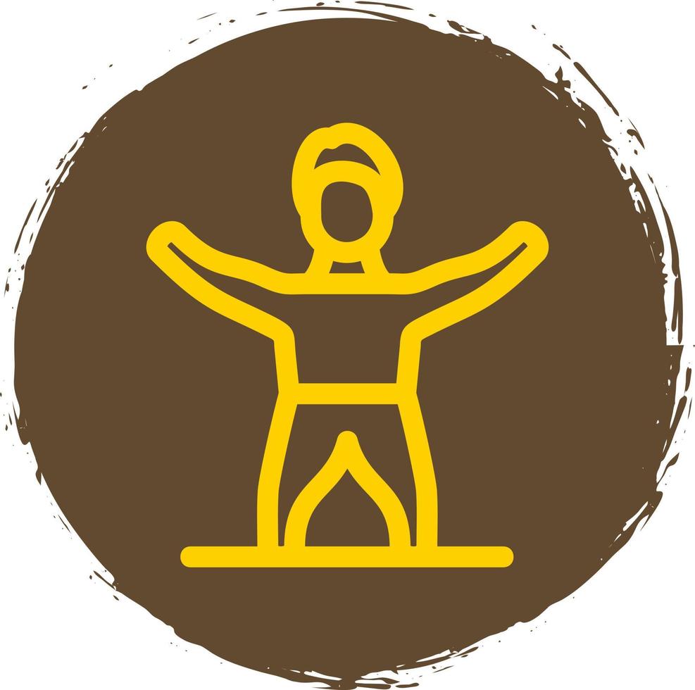Gym Stretch Vector Icon Design