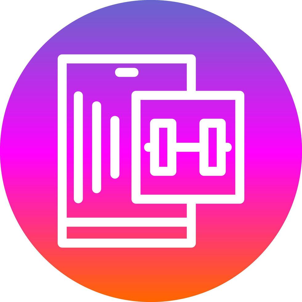 Gym App Vector Icon Design