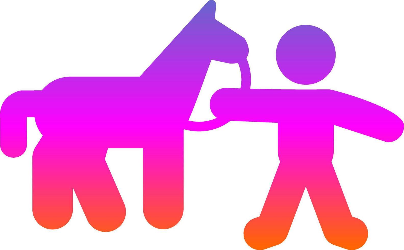 Horse Rider Vector Icon Design