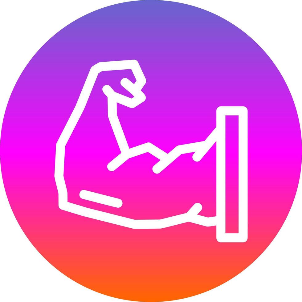 Arm Muscle Vector Icon Design