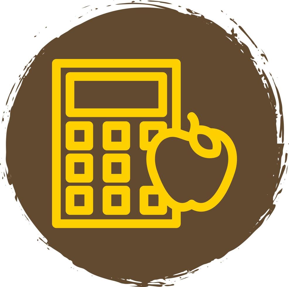 Calorie Calculator Vector Icon Design
