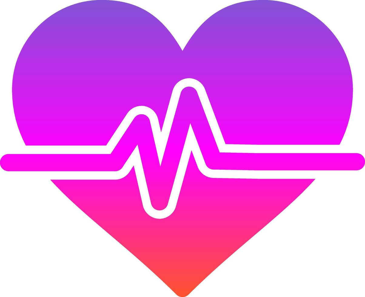 diseño de icono de vector de latido del corazón