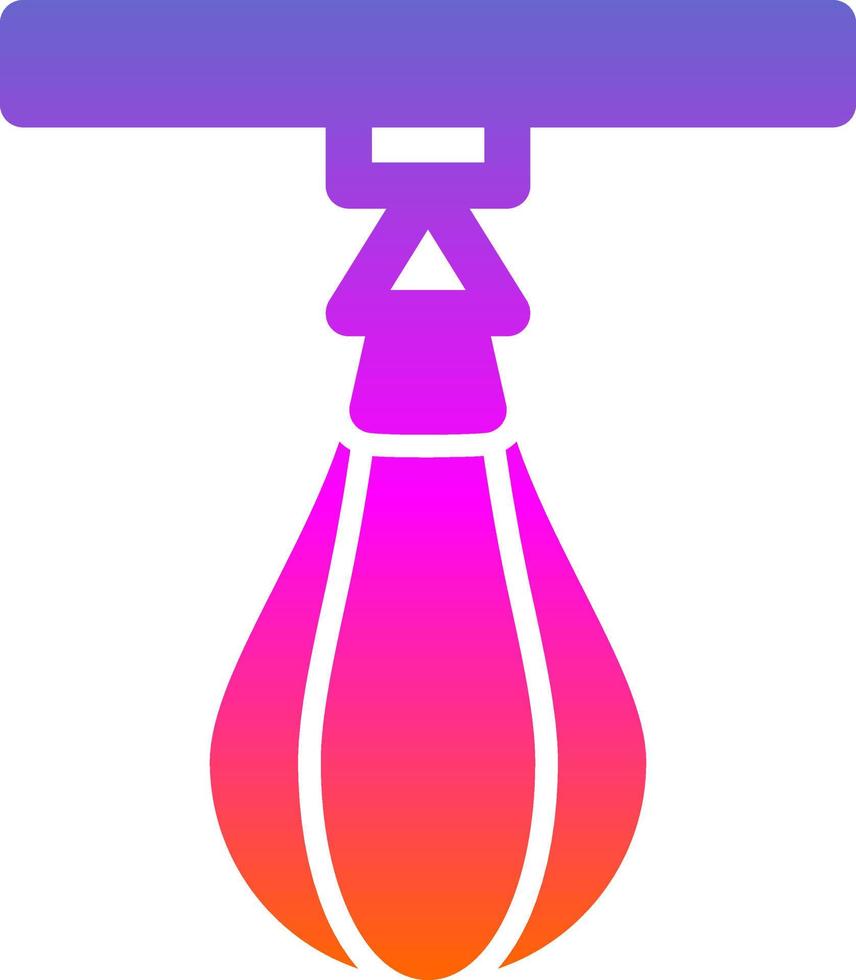 Punching Ball Vector Icon Design