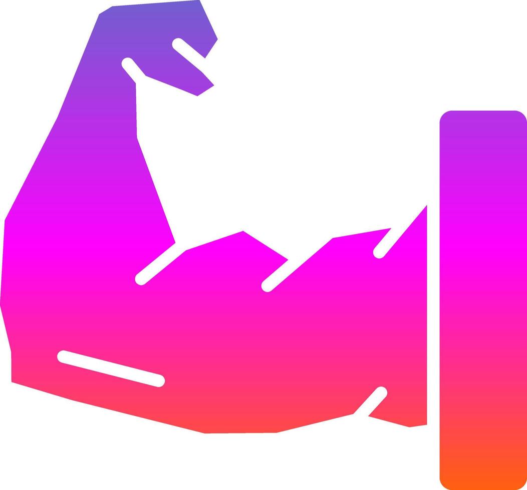 Arm Muscle Vector Icon Design